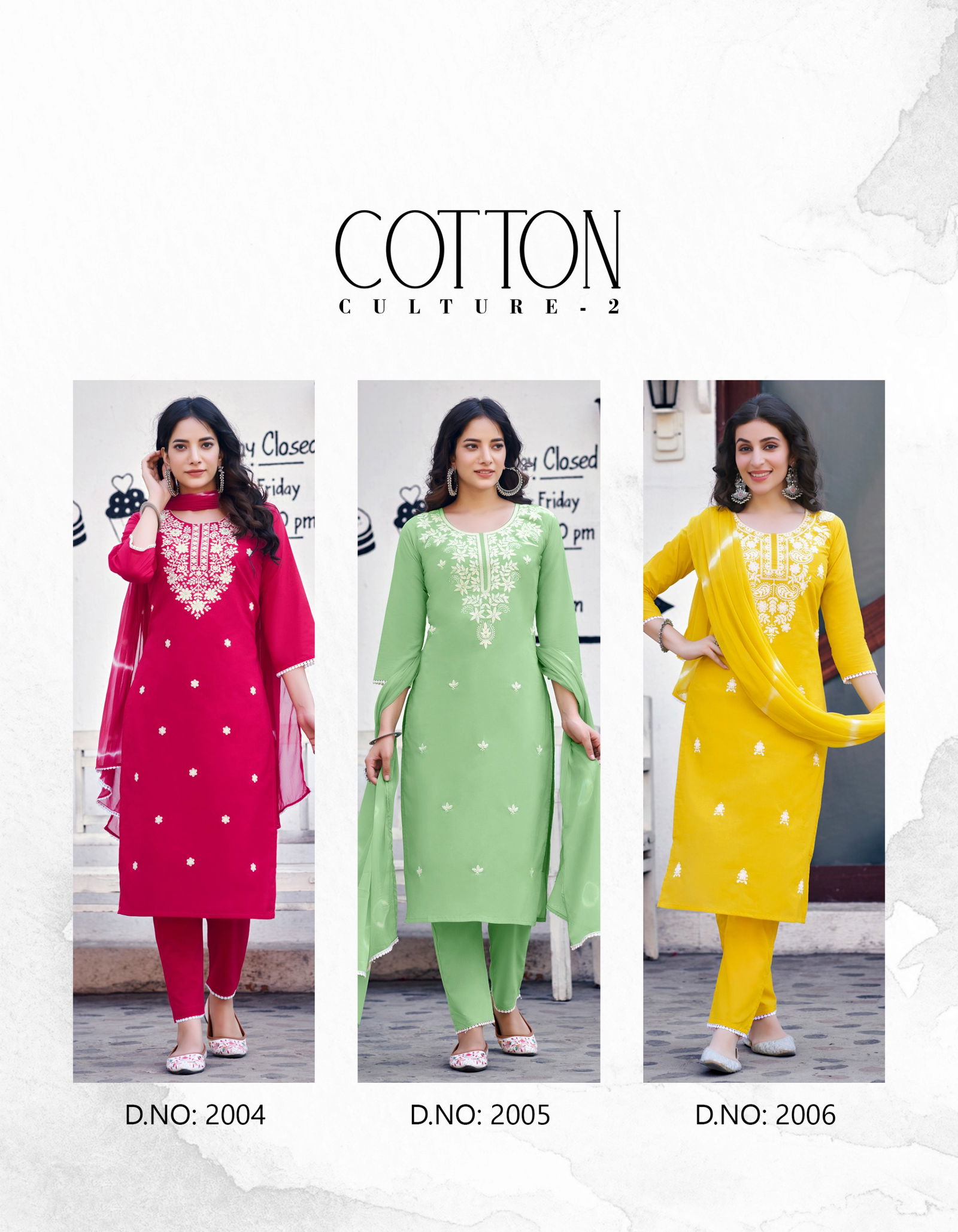 Cotton Culture Vol 2 By Radhika Cotton Embroidery Kurti With Dupatta Wholesale Shop In Surat
